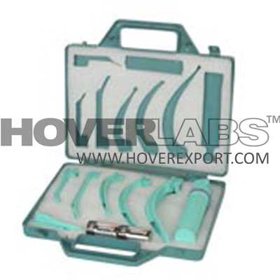 Fibreoptic Plastic Laryngoscope Set