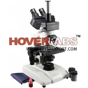 HOVERLABS ADVANCED PATHOLOGICAL TRINOCULAR MICROSCOPE, 40X-1500X MAG., LED ILLUMINATION