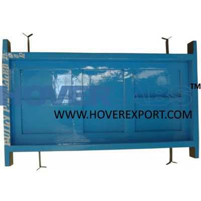 Model of Venetalned Door with Surrounding Frame