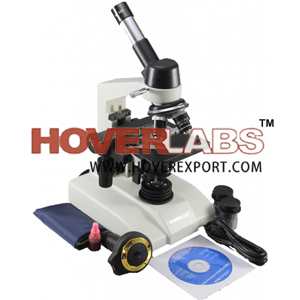 HOVERLABS DIGITAL MONOCULAR DOCTOR PATHOLOGICAL MICROSCOPE, 40X-1500X MAG., 5.0 MEGAPIXEL CAMERA, LED LIGHT