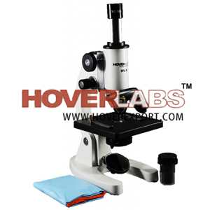 HOVERLABS STUDENT MONOCULAR SCHOOL MICROSCOPE, 40X-625X MAG., HIGH QUALITY CLARITY OPTICS, BEST QUALITY